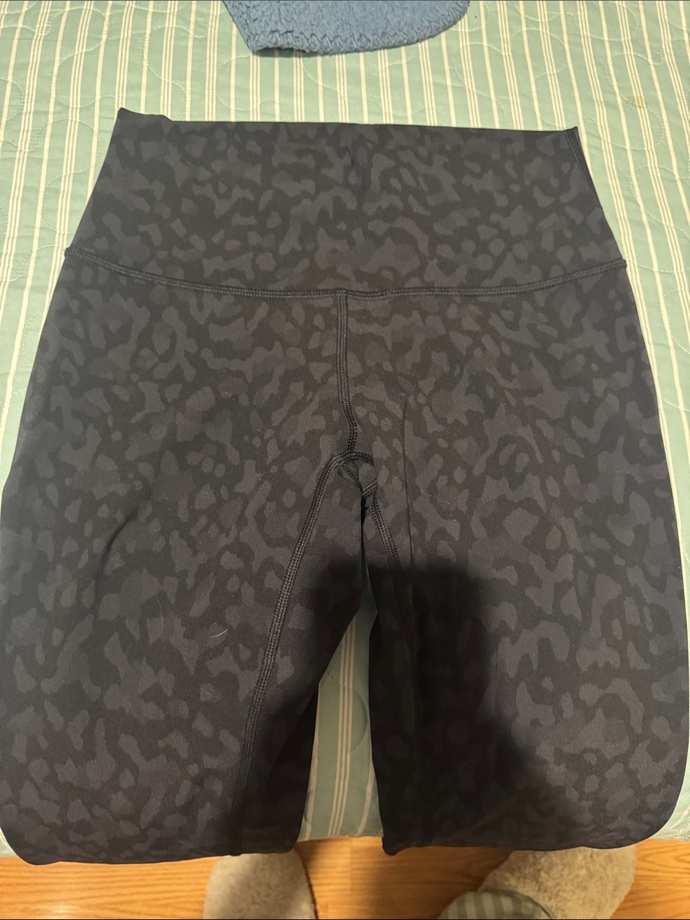 High-Waist Black Leopard Print Lululemon leggings